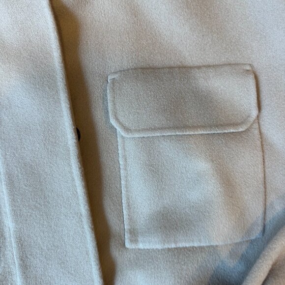 Theory Belted Wool & Cashmere Cargo Coat - Picture 6 of 9